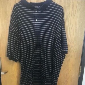 Classic Black Striped Polo Shirt